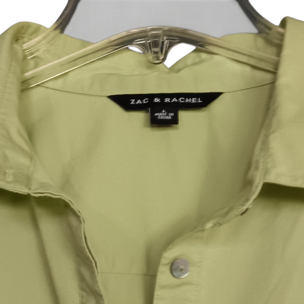 Zac & Rachel Light Green Blouse - Picture 4 of 6
